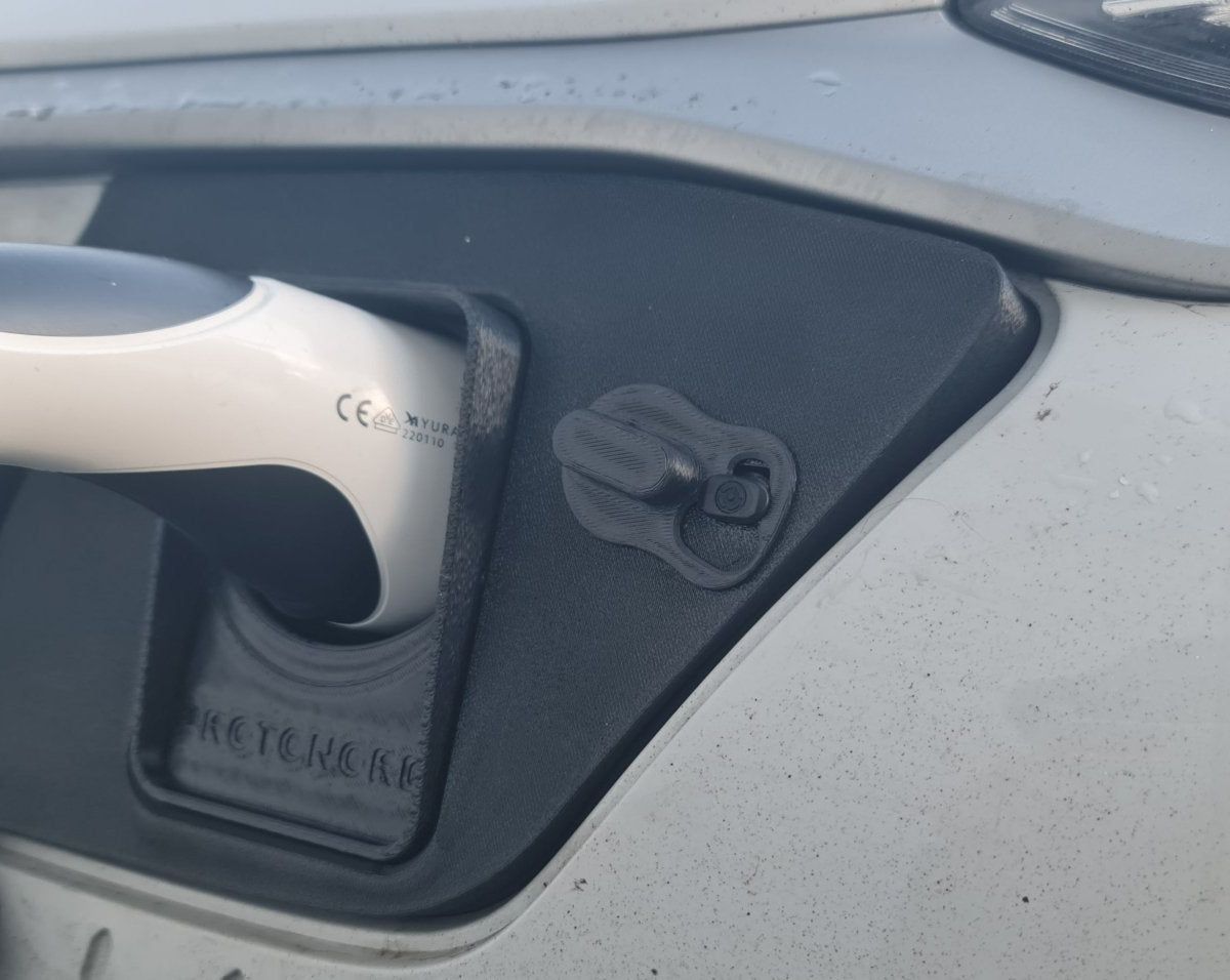 Hyundai KONA 1st gen - Weather and Snow Cover for Charging Port